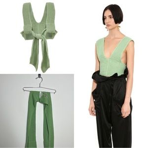 SIMONETT NANU WRAP KNIT TOP SZ S/M